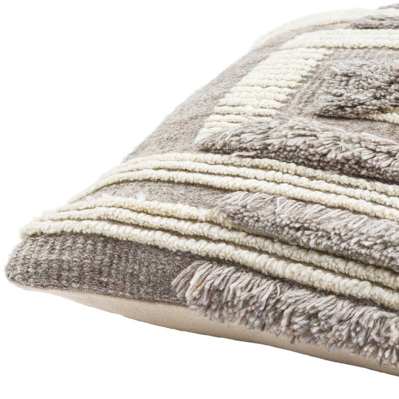 Vragi Modern Hand Knotted Throw Pillow