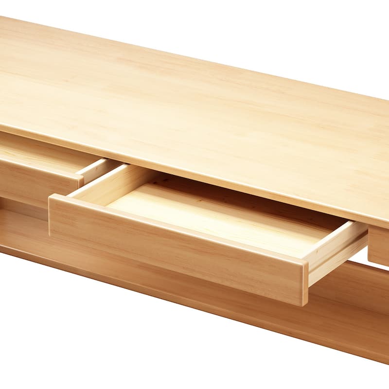 Wooden Desk and Chair Set, Extra Long Computer Desk 2 Person Desk, Double Office Desk