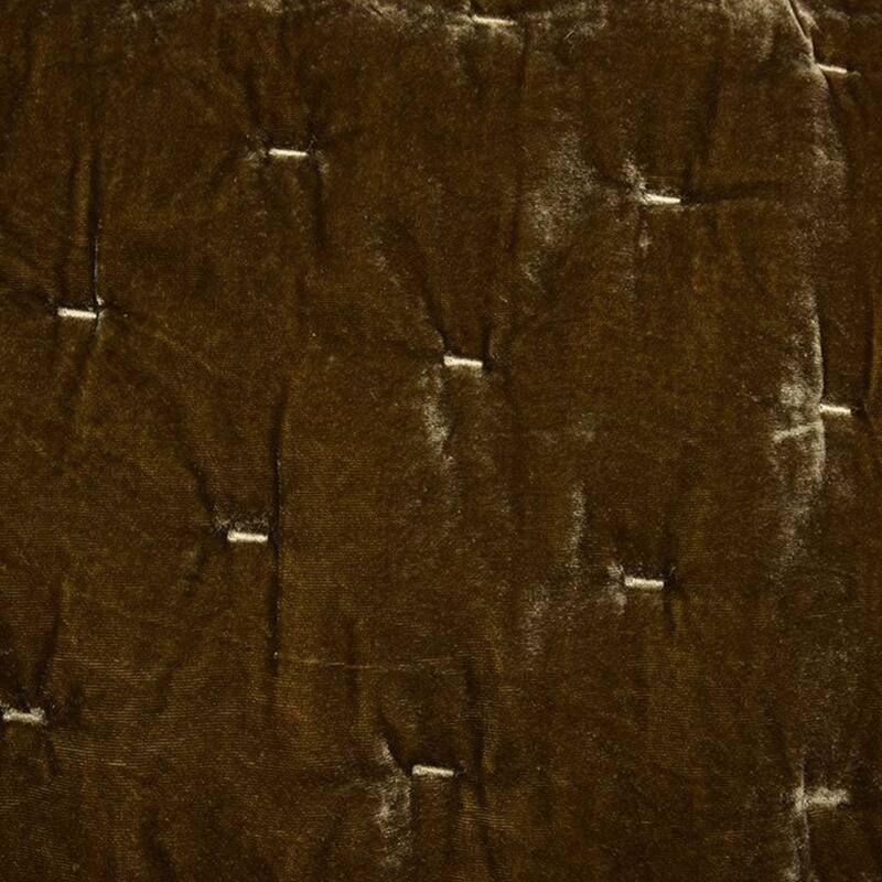 HiEnd Accents Stella Solid Color Faux Silk Velvet Romantic Modern Rustic 3 Piece Quilt Set with Pillow Shams