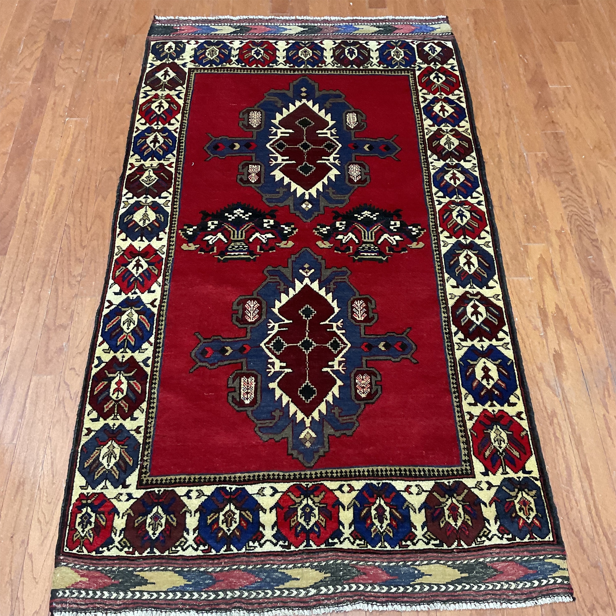 HERAT ORIENTAL Handmade Balouchi Wool Rug - 3'10" x 7'