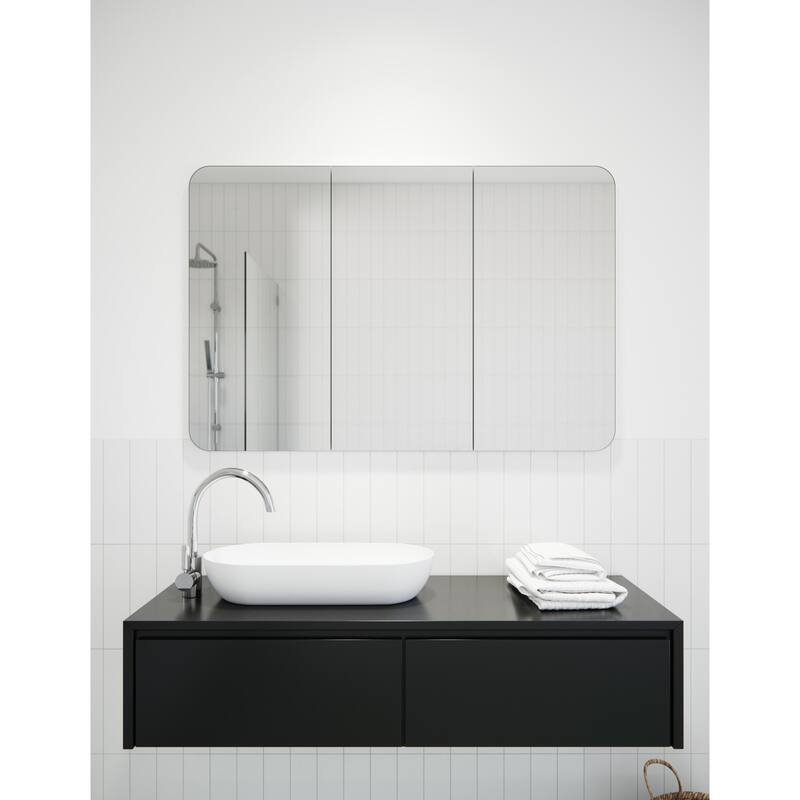 Glass Warehouse MC3-SQ-48X32 Erzi 48" x 32" Frameless Medicine Cabinet