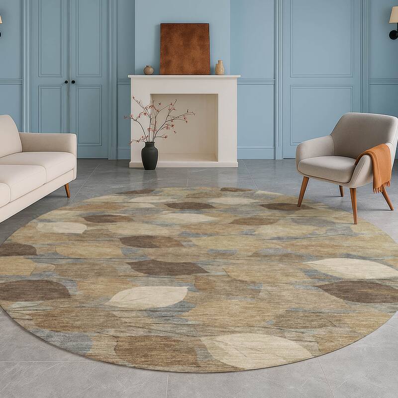 Machine Washable Indoor/ Outdoor Floral Mila Chantille Rug