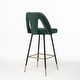 preview thumbnail 27 of 45, Set of 2 Contemporary Velvet Upholstered Bar Stool with Nailheads