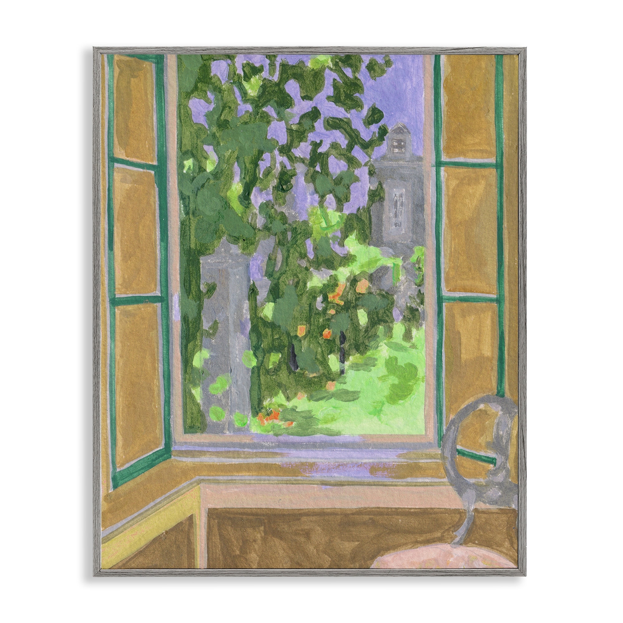 Stupell Seat For Spring Expression Framed Giclee Art Design By Melissa Wang