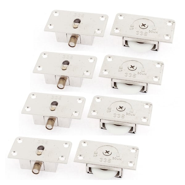Shop Unique Bargains Furniture Closet Door Plastic Wheel Metal