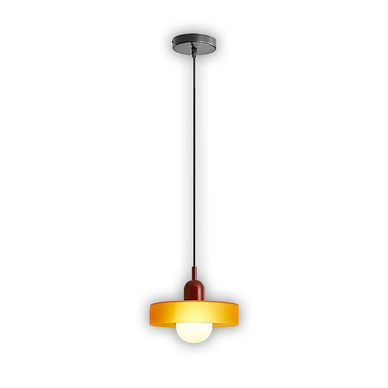 Modern hanging light orange&wine kitchen island light glass pendant light - N/A