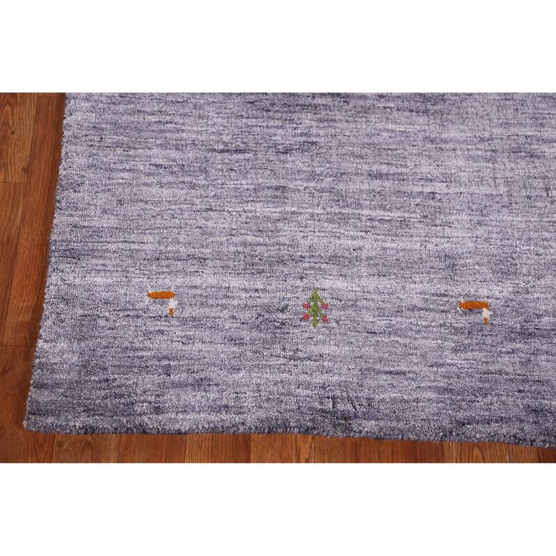 Hand Knotted Oriental 100% Wool Carpet Tribal Animal Pictorial Multi-Colored Gabbeh Area Rug - 7' 6'' X 5' 4''