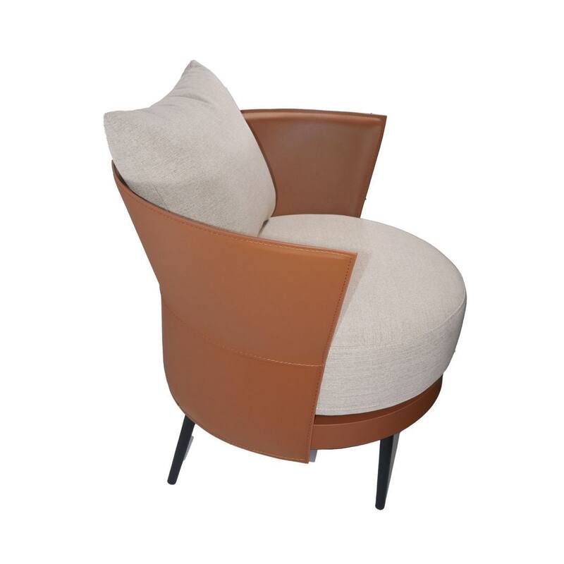 Adrien Lounge Chair in Caramel
