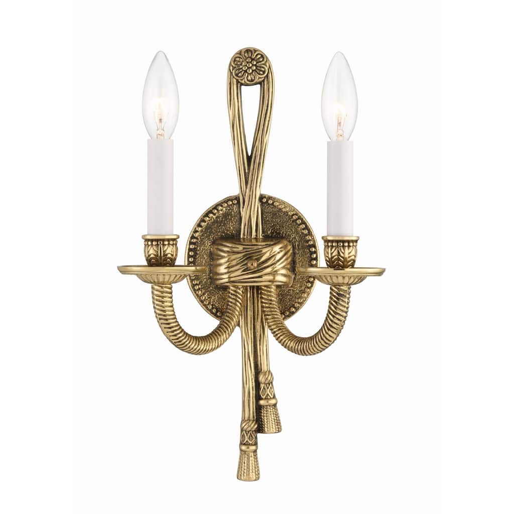 Crystorama Lighting Group Cortland 2 Light 8" Wide Wall Sconce