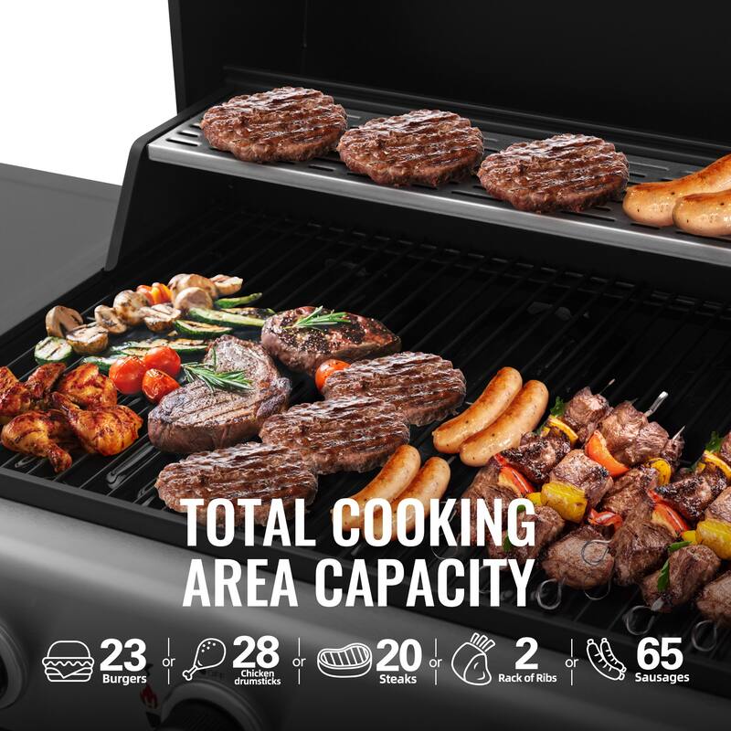 Royal Gourmet 3-Burner Liquid Propane Gas Grill Black