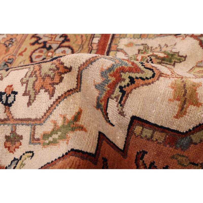 ECARPETGALLERY Hand-knotted Jules Sultane Ivory Wool Rug - 7'11 x 9'11