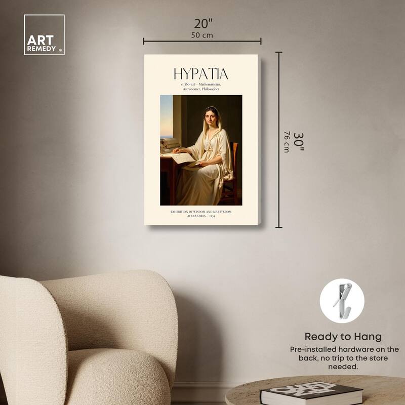 Philosopher of Alexandria Canvas by Art Remedy, Gallery Wrapped