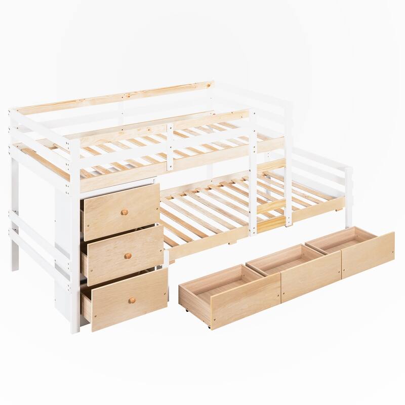 Twin over Twin Loft Bunk Bed
