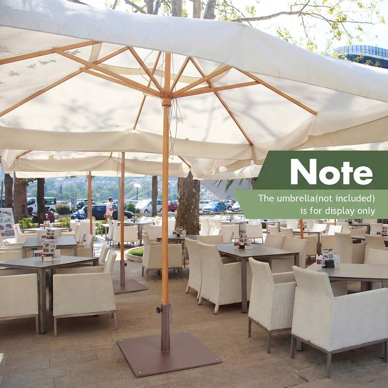 Gymax 20'' Square Patio Umbrella Base Weighted 35 LBS Outdoor Market