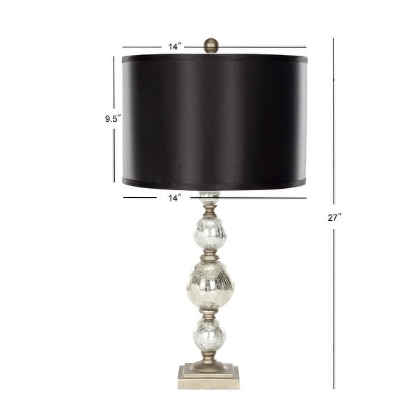silver and glass table lamps