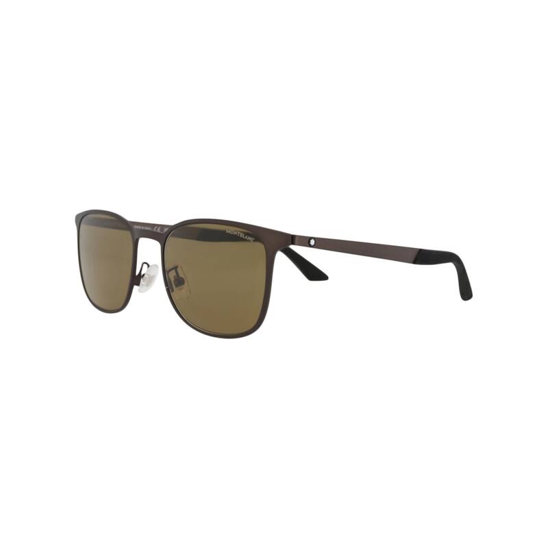Montblanc Square-Frame Metal Sunglasses