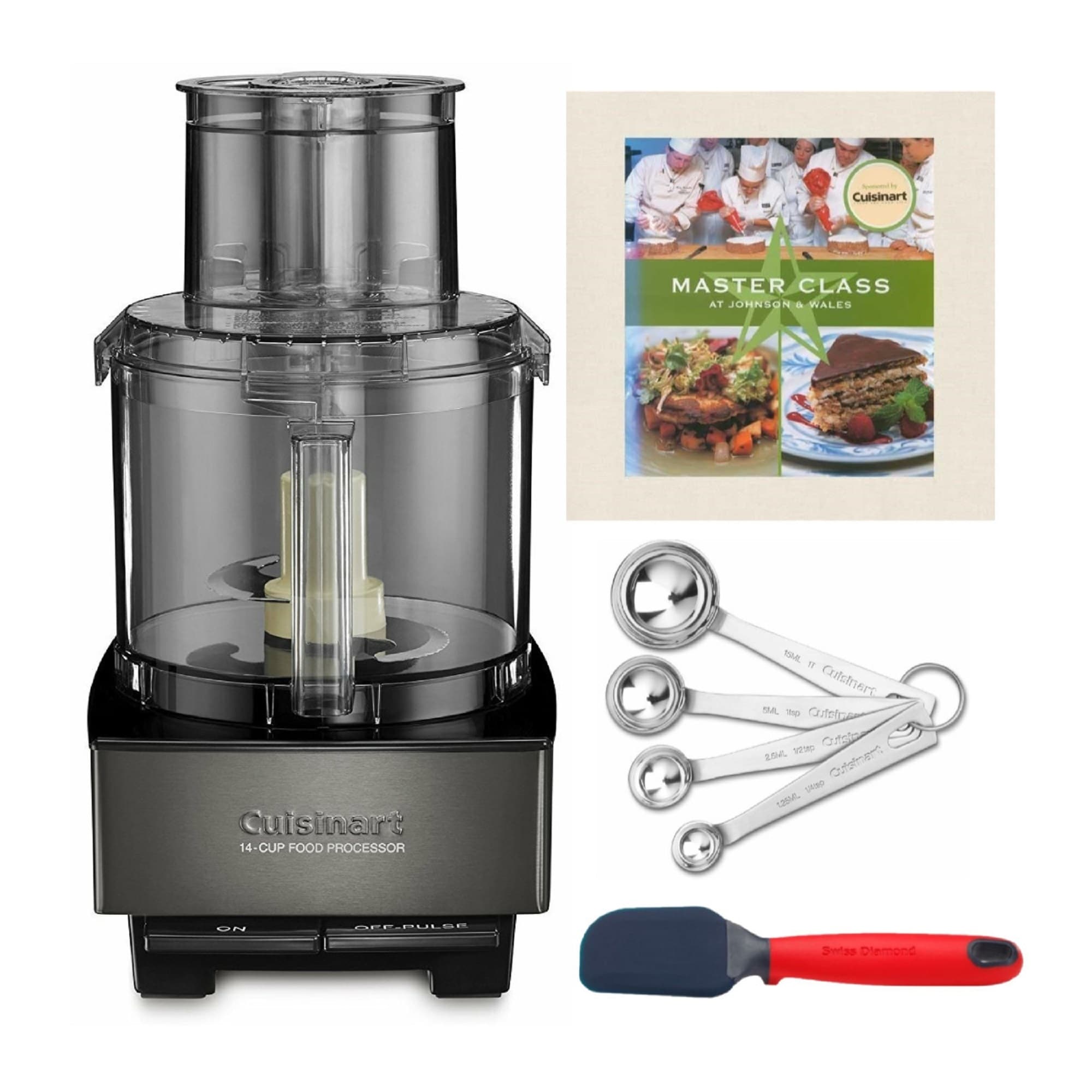 Cuisinart Custom 14-Cup Food Processor with Cookbook, Spoons & Spatula
