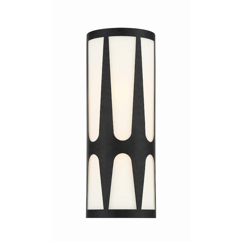Royston Integrated LED Black Sconce