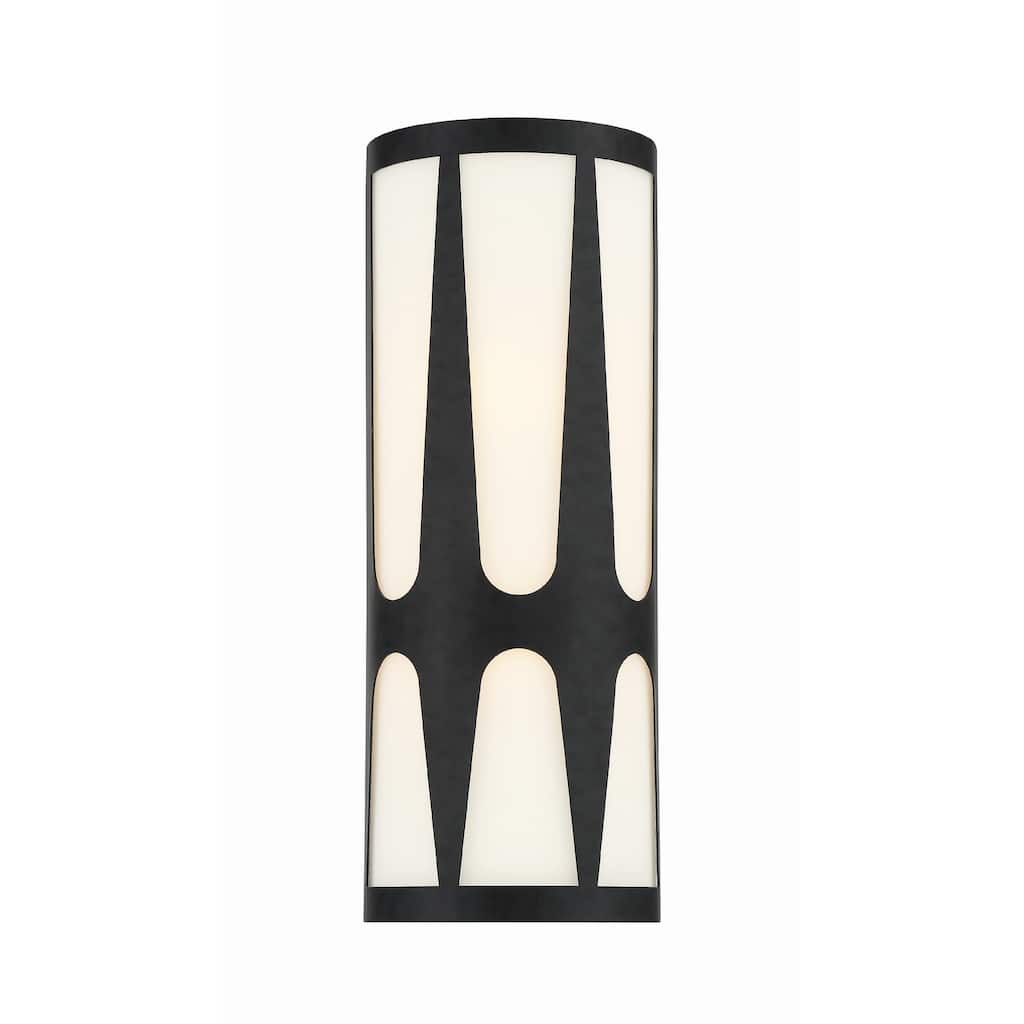 Royston Integrated LED Black Sconce