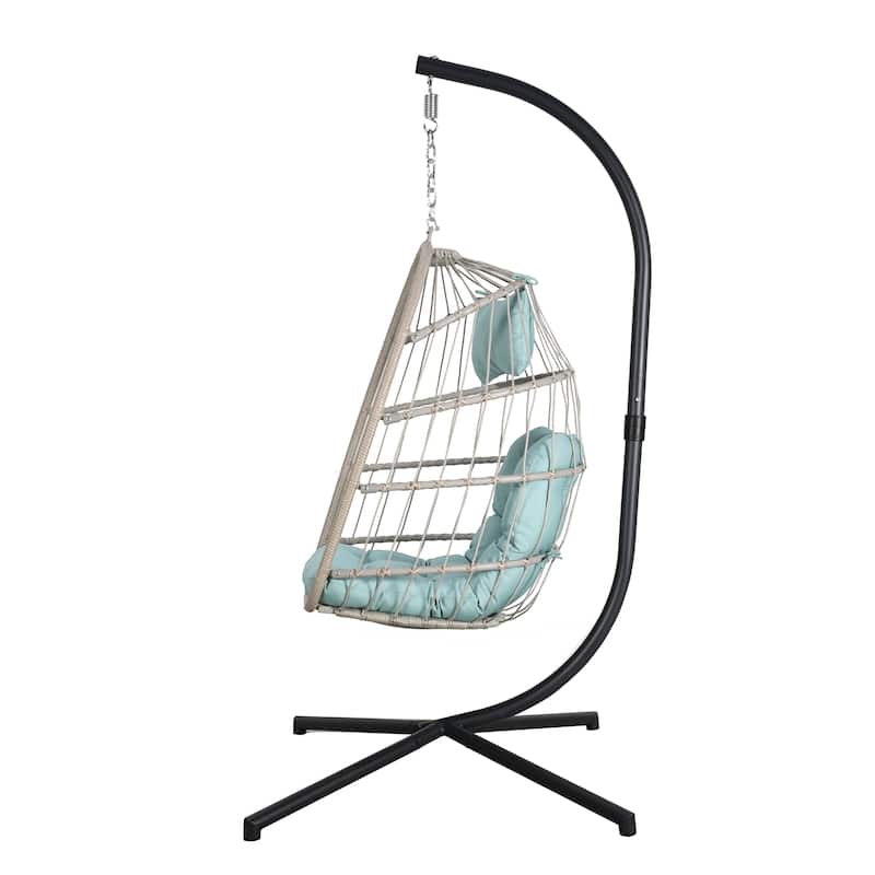 Wicker Outdoor Hanging Egg Swing Chair