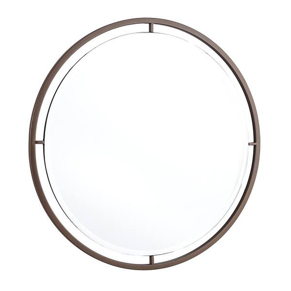 Crossly Floating Round Wall Mirror by iNSPIRE Q Modern On Sale Bed