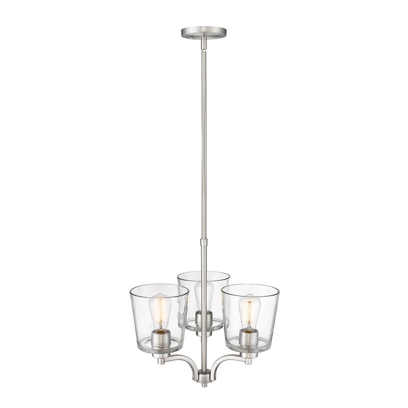 Millennium Lighting Evalon Chandelier with Clear Glass Shades