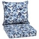 preview thumbnail 1 of 6, Arden Selections Bue Garden Floral Outdoor Deep Seat Cushion Set - 24 W x 24 D in.