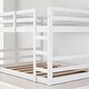 preview thumbnail 9 of 18, Full Over Full Bunk Bed with Ladder and Guardrails, Solid Wood Frame, No Box Spring Required