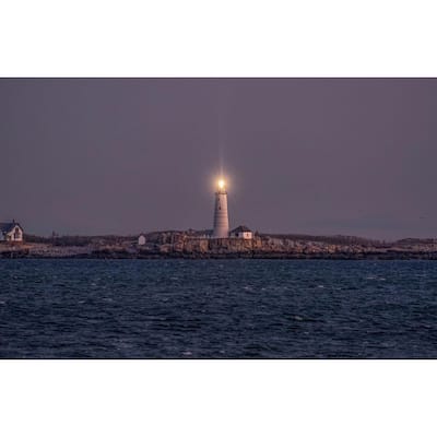 Boston Harbor Lighthouse Boston Light by Wayne Collamore Art Poster - Print On Demand