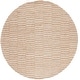 preview thumbnail 23 of 27, SAFAVIEH Hand-Tufted Ebony Eiliv Modern & Contemporary Wool Rug 6' Round - Beige/Brown - Round