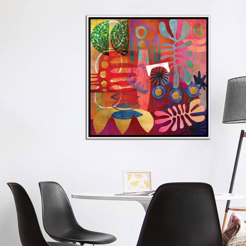 iCanvas "African Abstract" by Nikki Chu Framed Canvas Print