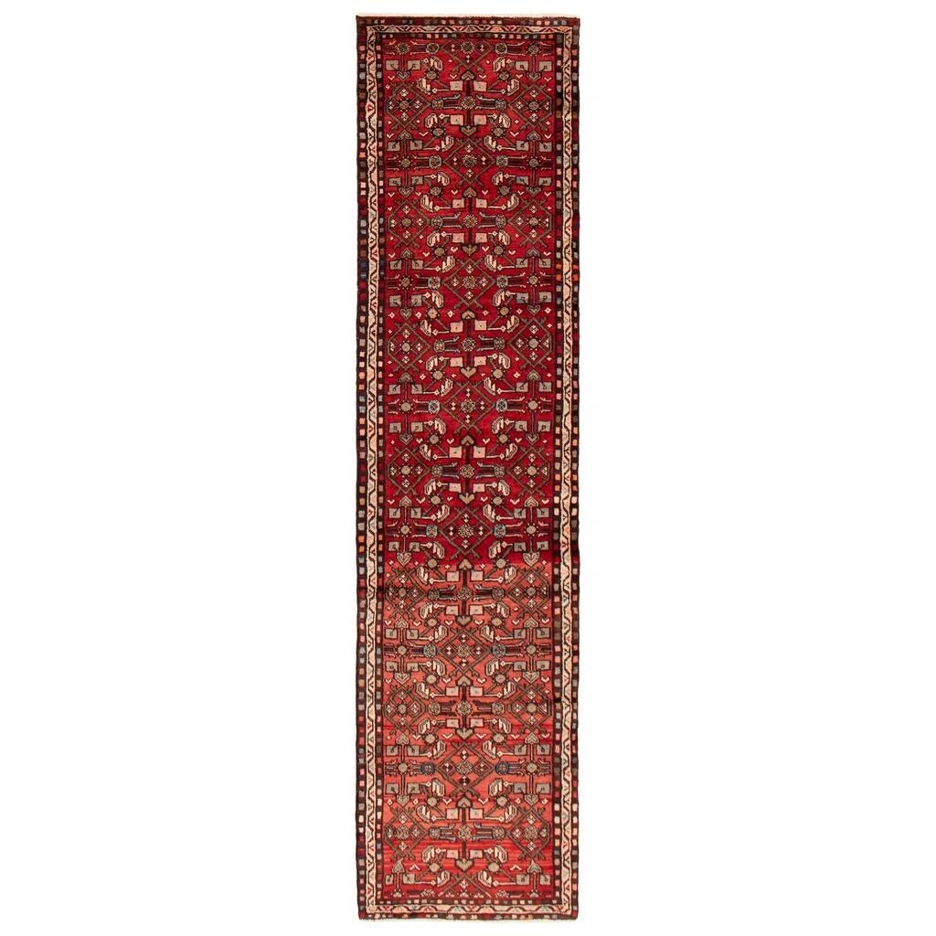 ECARPETGALLERY Hand-knotted Anadol Red Wool Rug - 2'6 x 9'9
