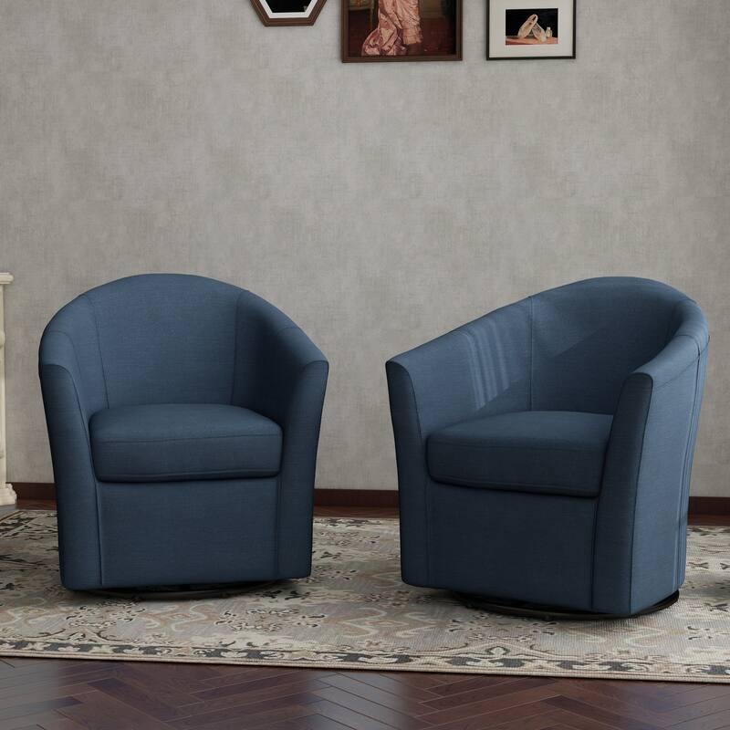 Swivel Accent Chair with Metal Base - 30.7"W x 29.9"H x 27.5"D
