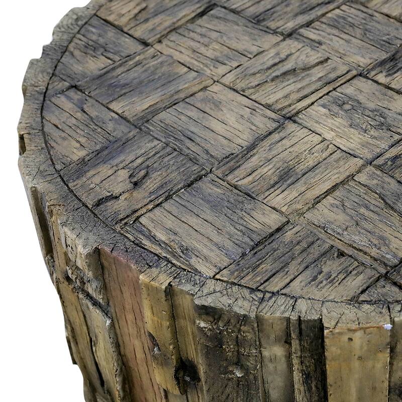 Accent Round Side End Table for Outdoor Patio Garden Indoor Home
