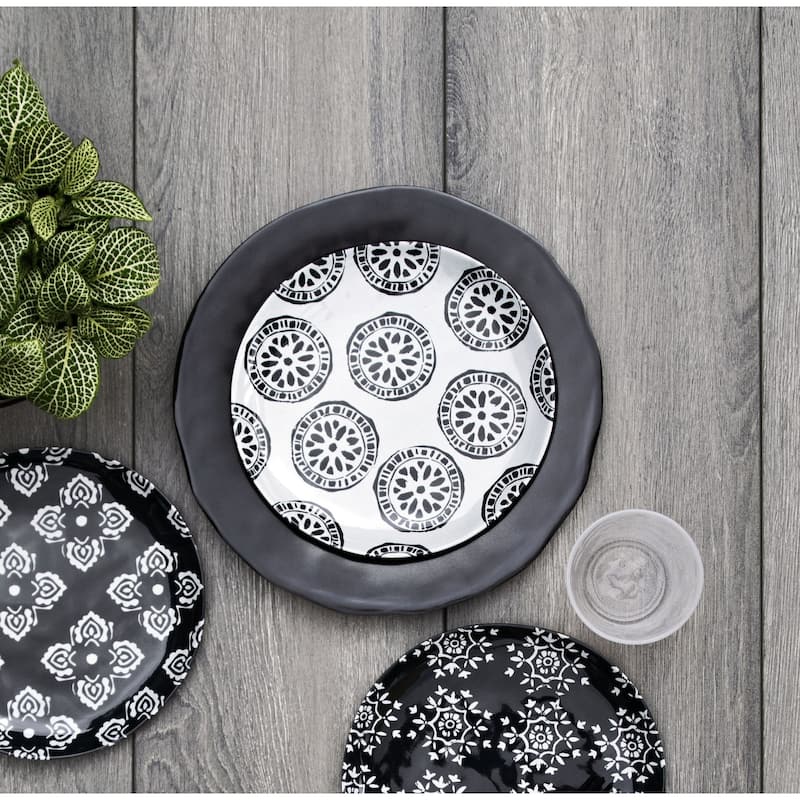 Abode Homewares Planta Low Bowl - Matte Black - 9" - Set of 6