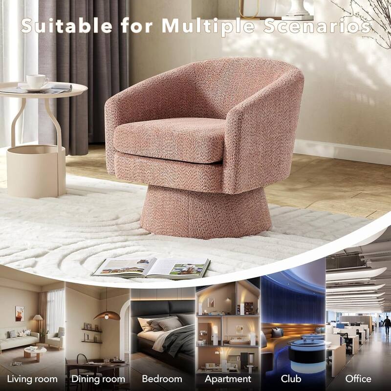 360° Swivel Comfy Accent Sofa Chair for Living Room, Bedroom