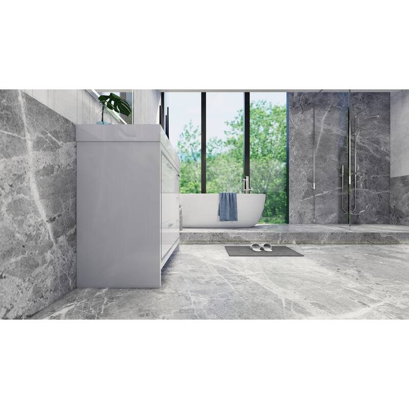 Dove 42'' Freestanding Vanity with Reinforced Acrylic Sink