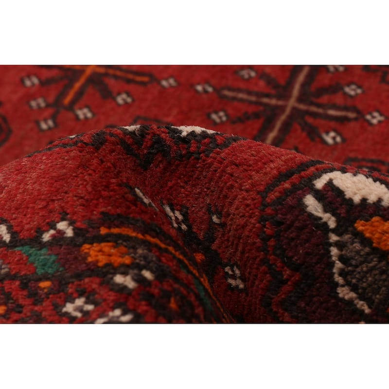 ECARPETGALLERY Hand-knotted Melis Vintage Red Wool Rug - 5'1 x 9'5