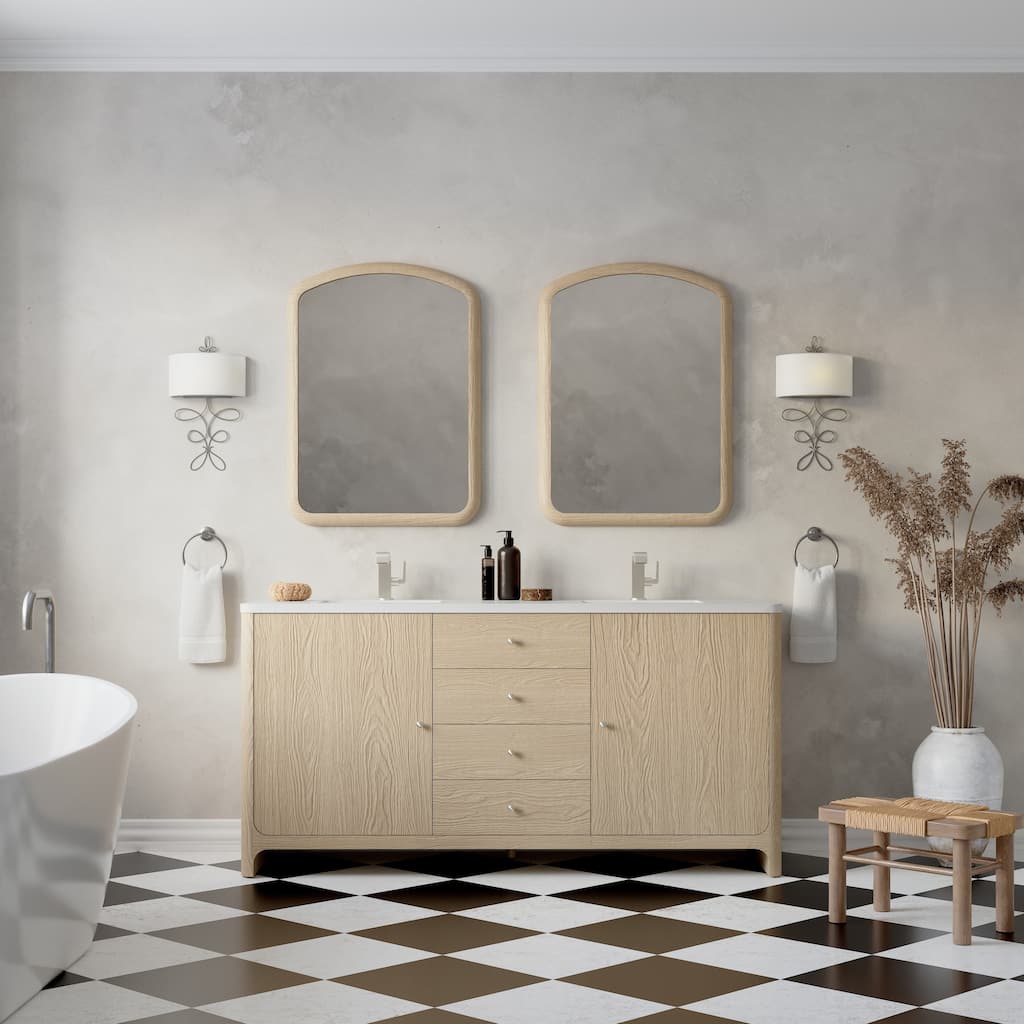 Gracyn 72" Double Vanity, Coastal Driftwood - 72