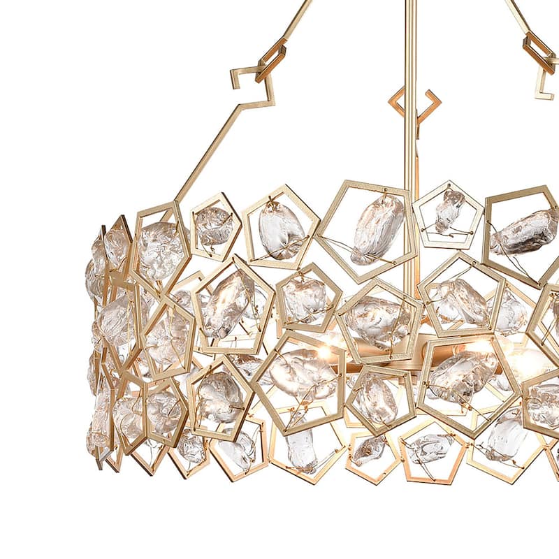 Elk Home Levana Gold With Clear Glass 5 Light Pendant