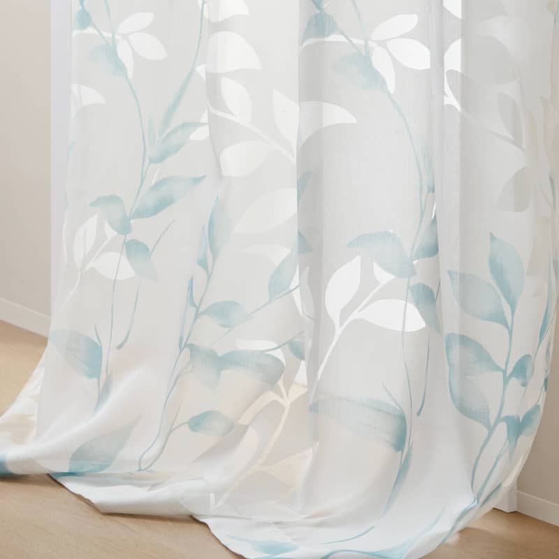 Madison Park Vera Burnout Printed Curtain Panel Single