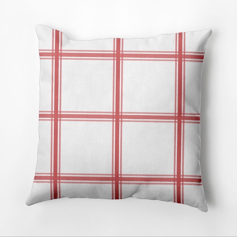 Simple Geometric Plaid 18-inch Decorative Pillow