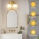 preview thumbnail 98 of 151, Modern Vanity Lights Dimmable Bathroom Light Fixtures with Glass Shade