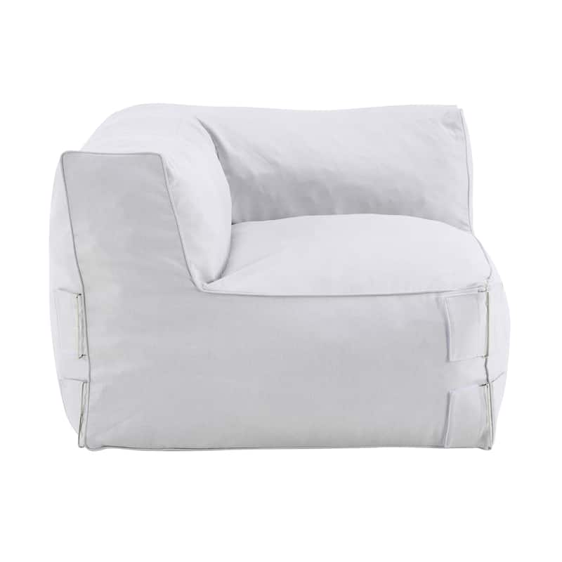 Christopher Knight Home - Nerissa Modular Outdoor/Indoor Bean Bag Sectional Sofa Set with Shredded Foam Filled