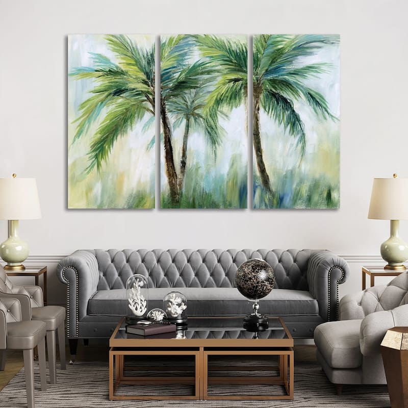 iCanvas "Palm Sensation" by Nan 3-Piece Canvas Wall Art Set