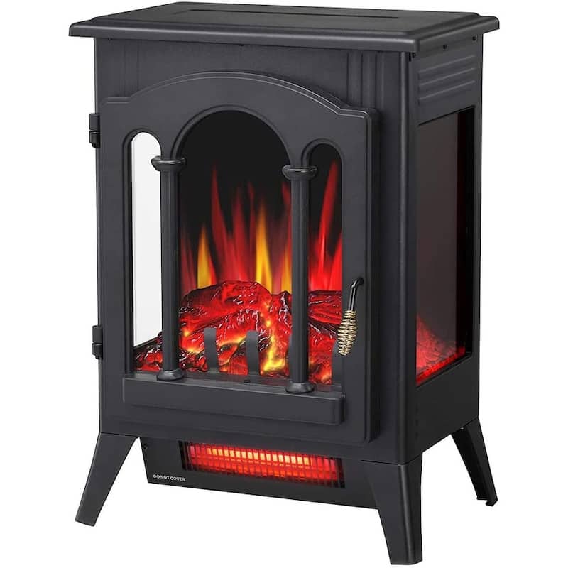 16inch Infrared Electric Fireplace Stove, Freestanding Fireplace Heater