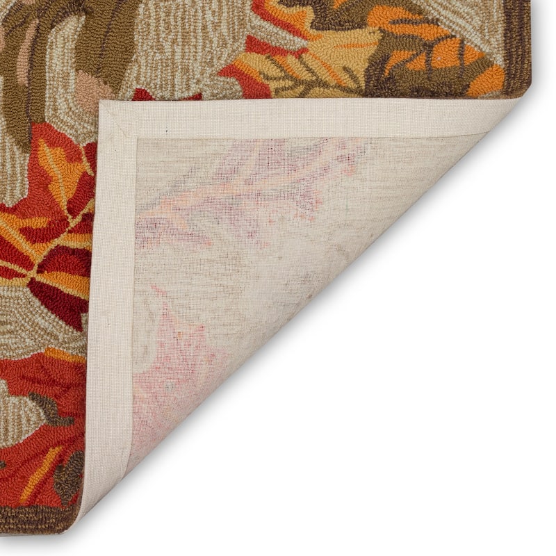 Liora Manne Ravella Falling Leaves Indoor/Outdoor Rug