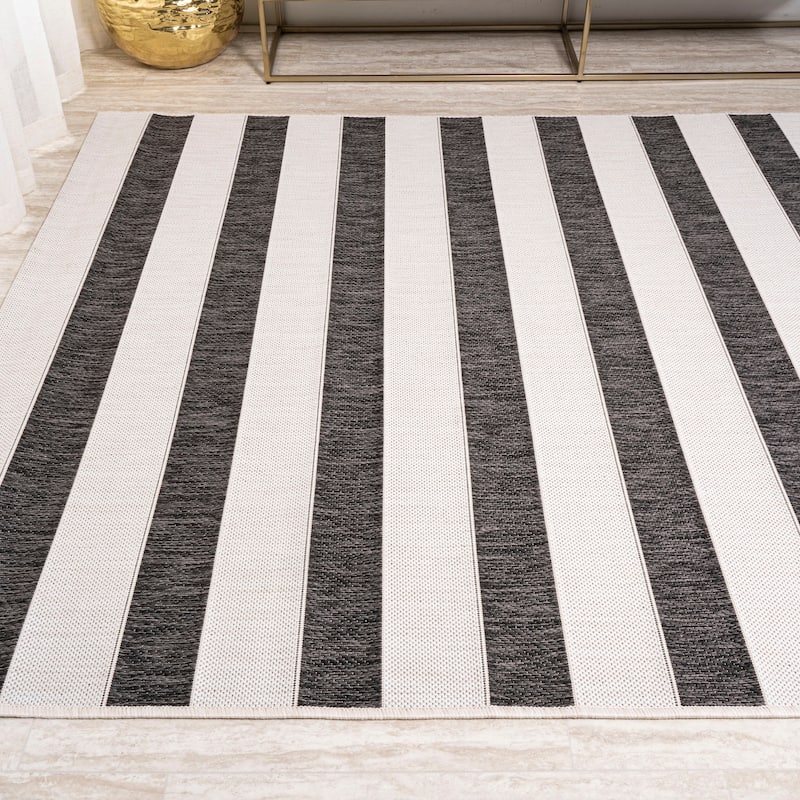 JONATHAN Y Tavira Wide Stripe Indoor/Outdoor Area Rug