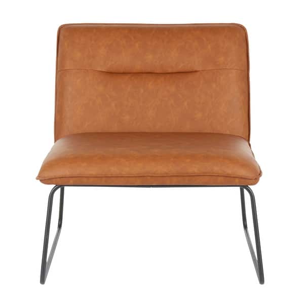 slide 22 of 32, Carbon Loft Kerby Industrial Faux Leather Accent Chair - N/A Camel