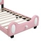 preview thumbnail 8 of 6, Twin Upholstered Rabbit Princess Bed with Headboard & Footboard - Fun Design